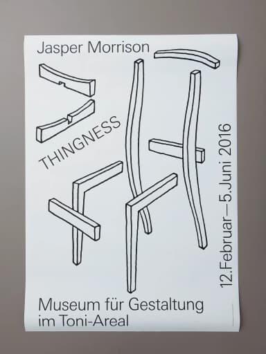 Jasper Morrison – THINGNESS poster