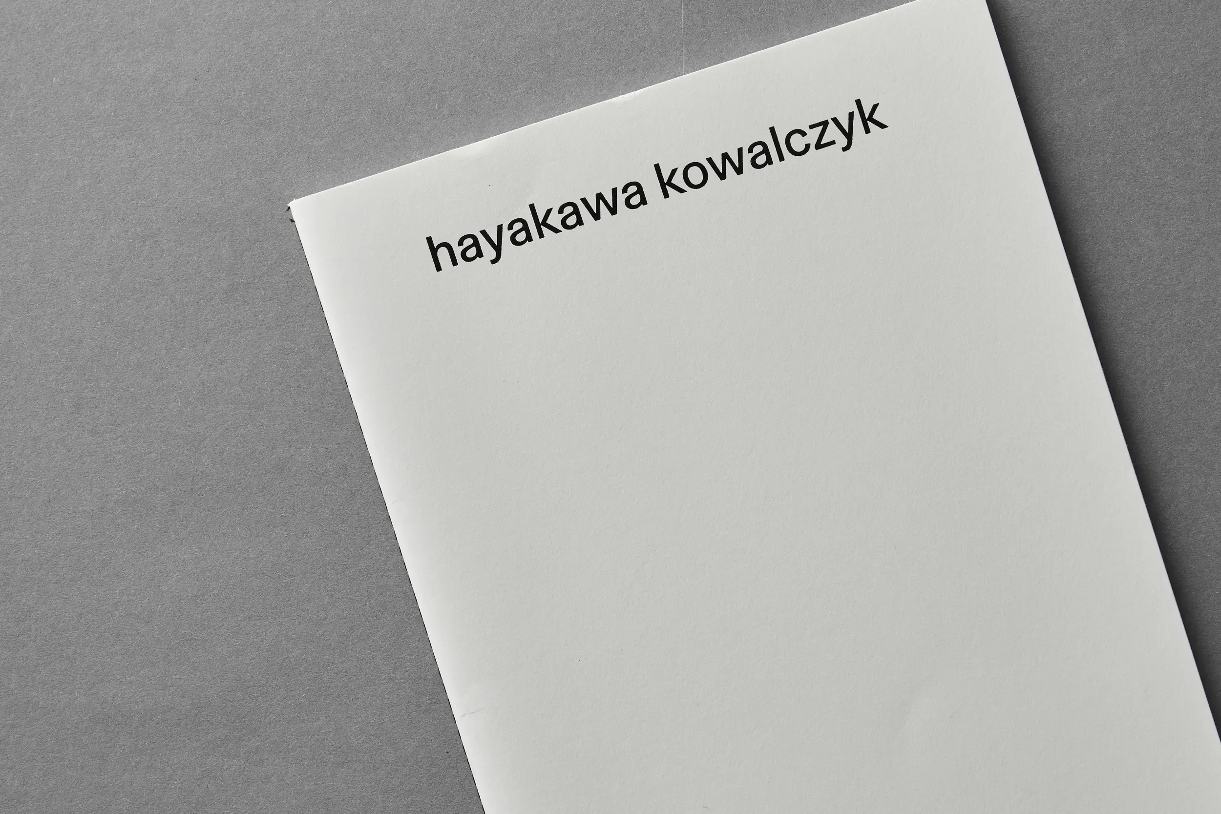 hayakawa kowalczyk booklet cover