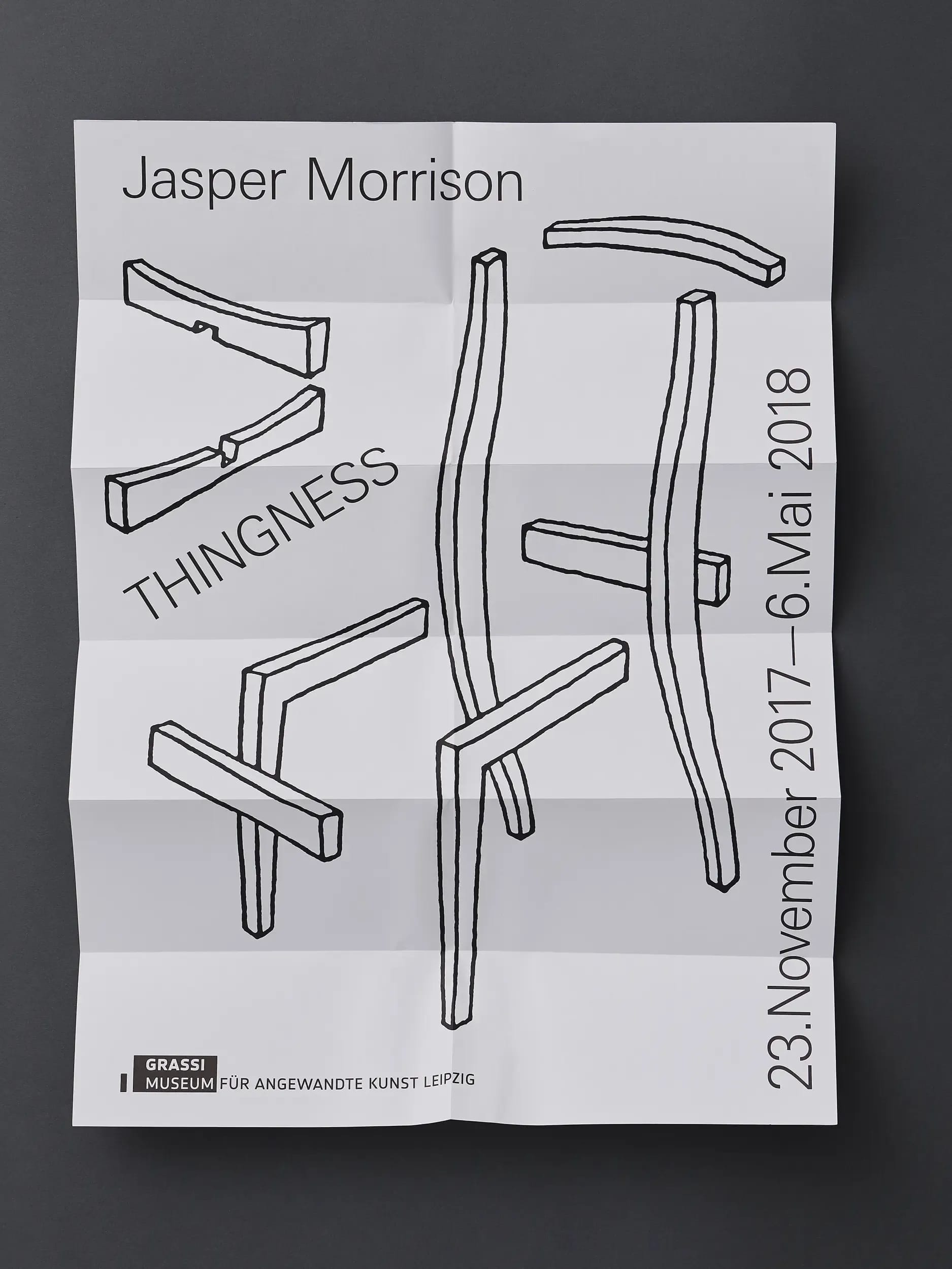 Jasper Morrison – THINGNESS folded poster front