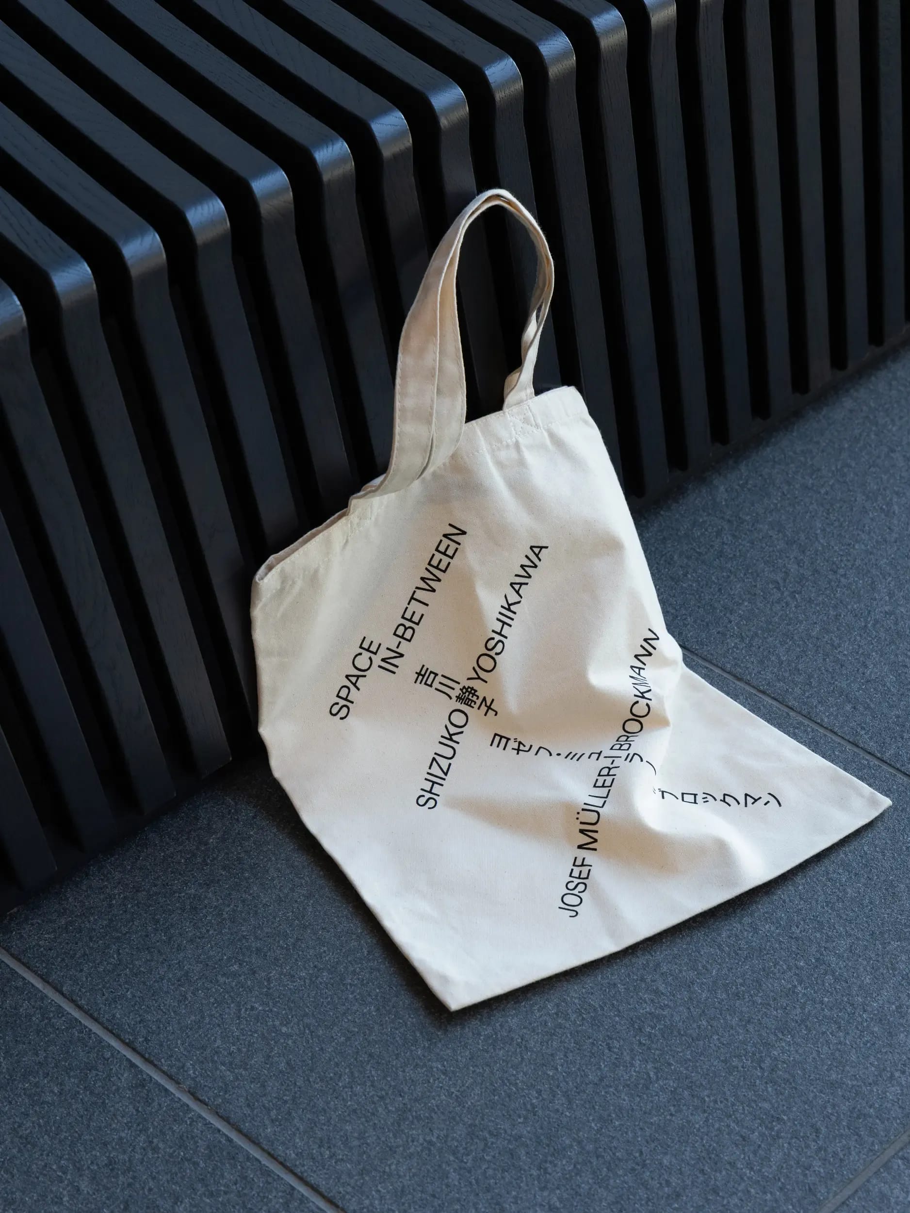 Space In-Between exhibition totebag